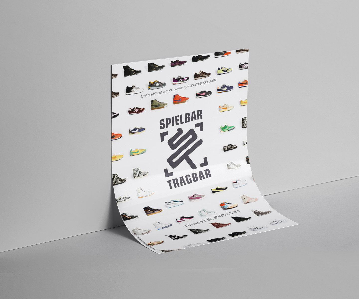 Spielbar Tragbar Sneakers Plakat
