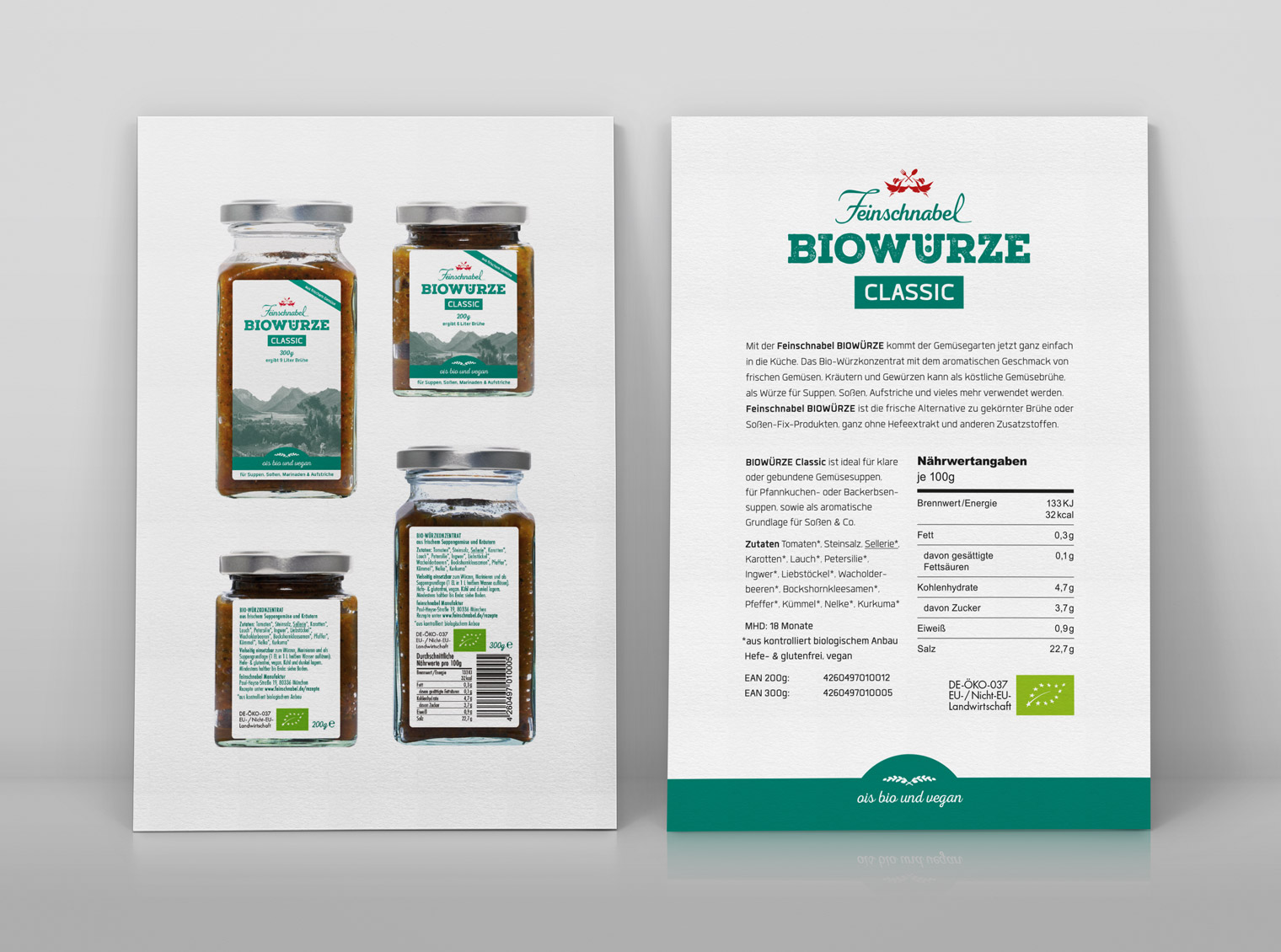 Produkt-Flyer Biowürze Classic
