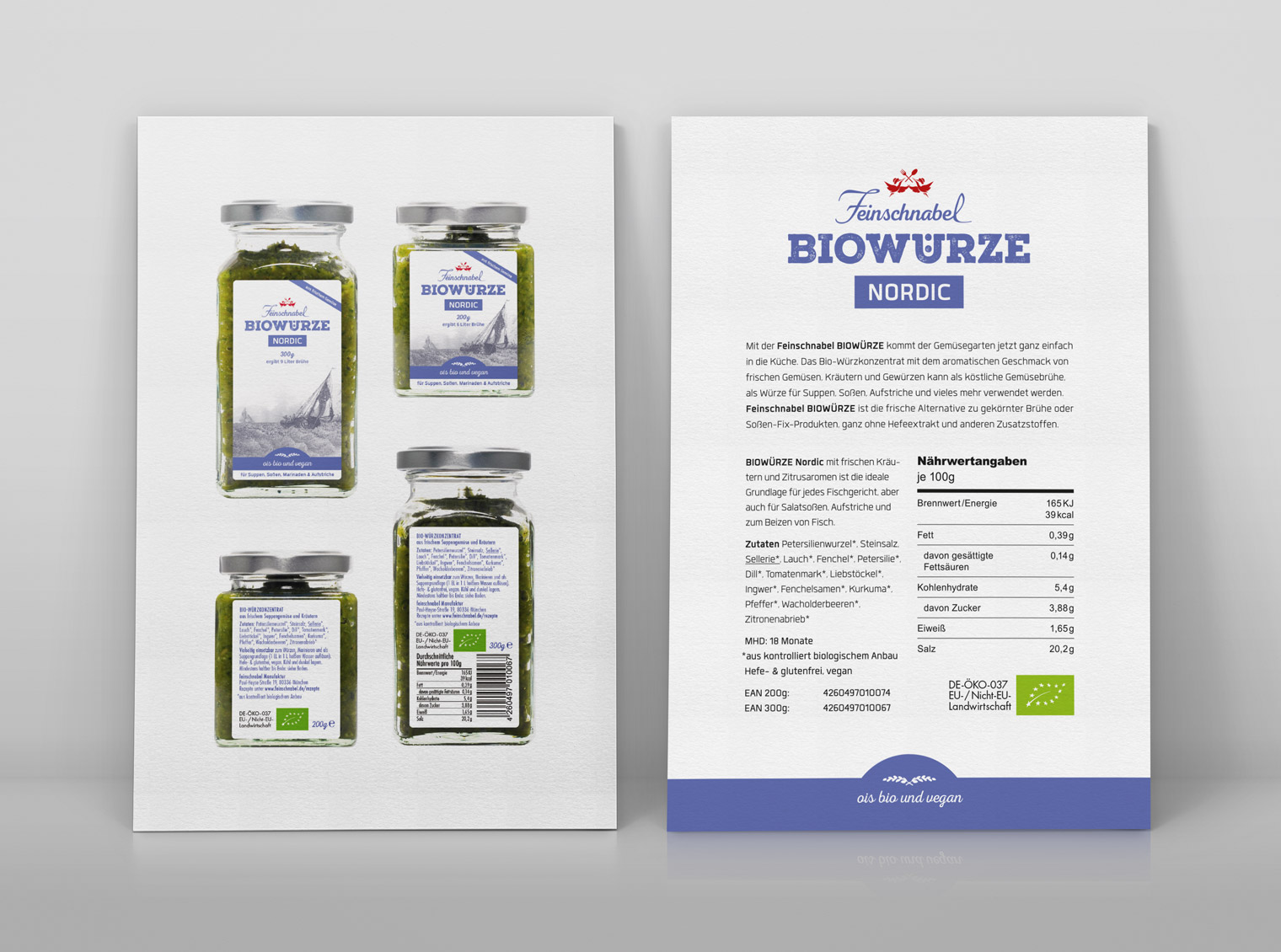 Produkt-Flyer Biowürze Nordic