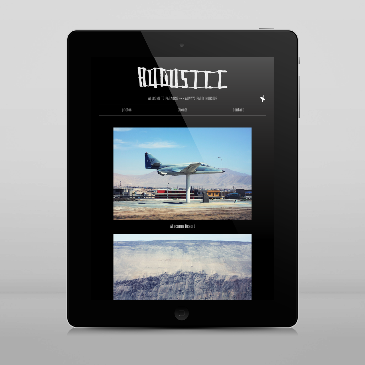 August CC website tablet