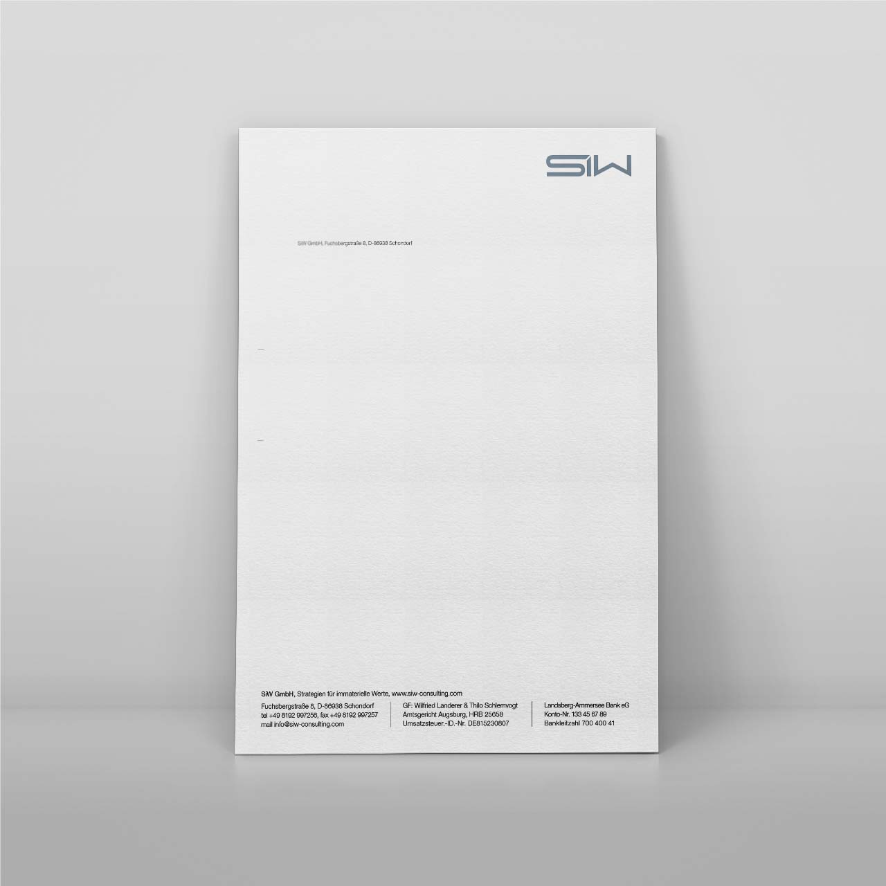 Briefpapier SIW GmbH