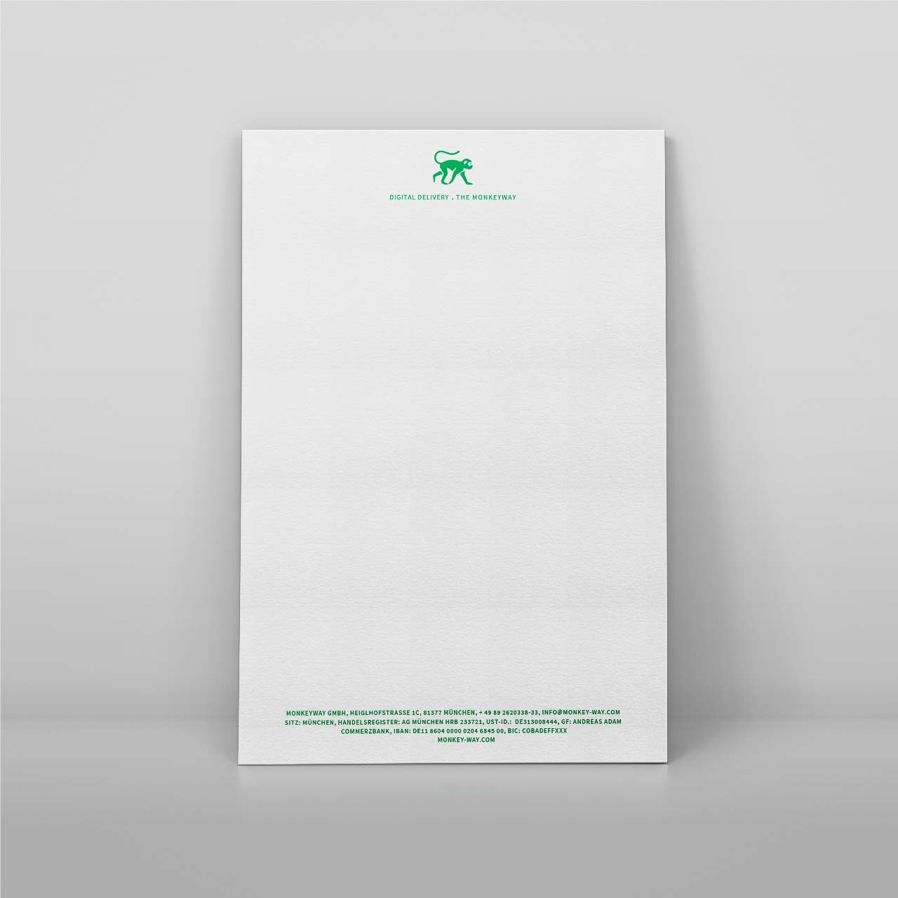 Briefpapier monkeyway GmbH